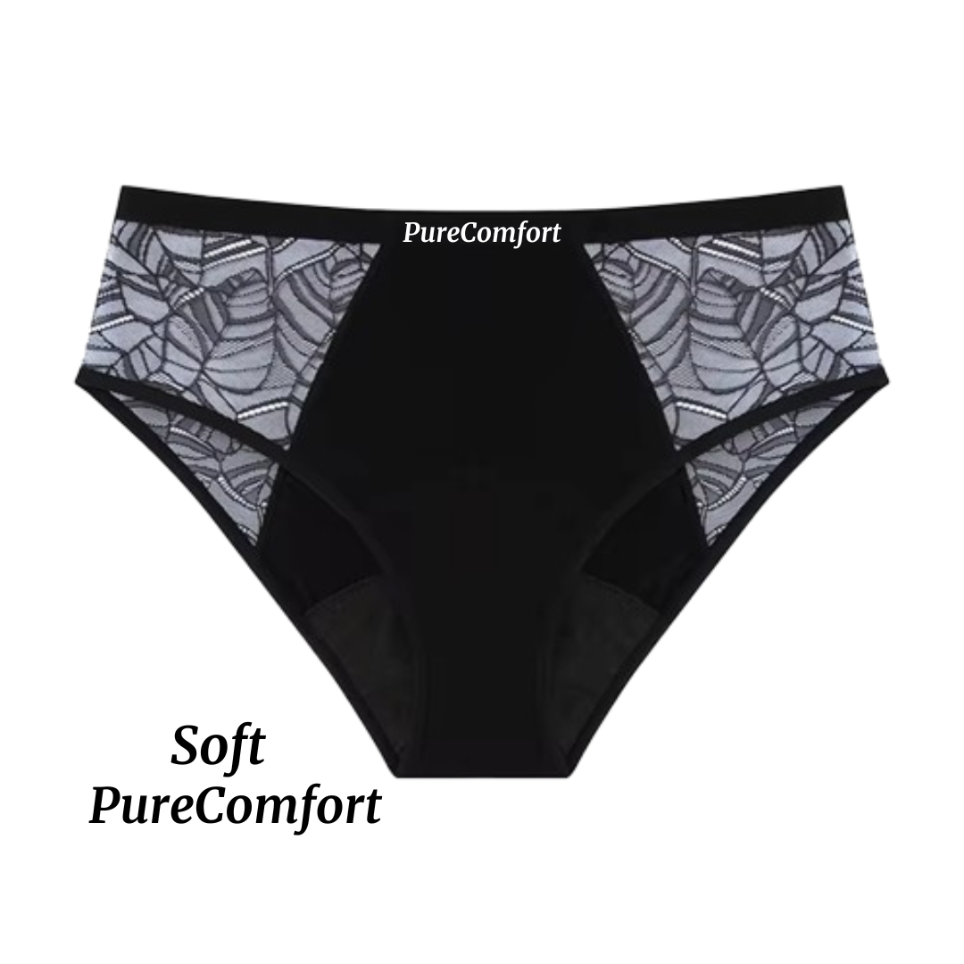 Culotte Menstruelle Taille Haute Flux Léger à Modéré (20-30 ml) - Soft