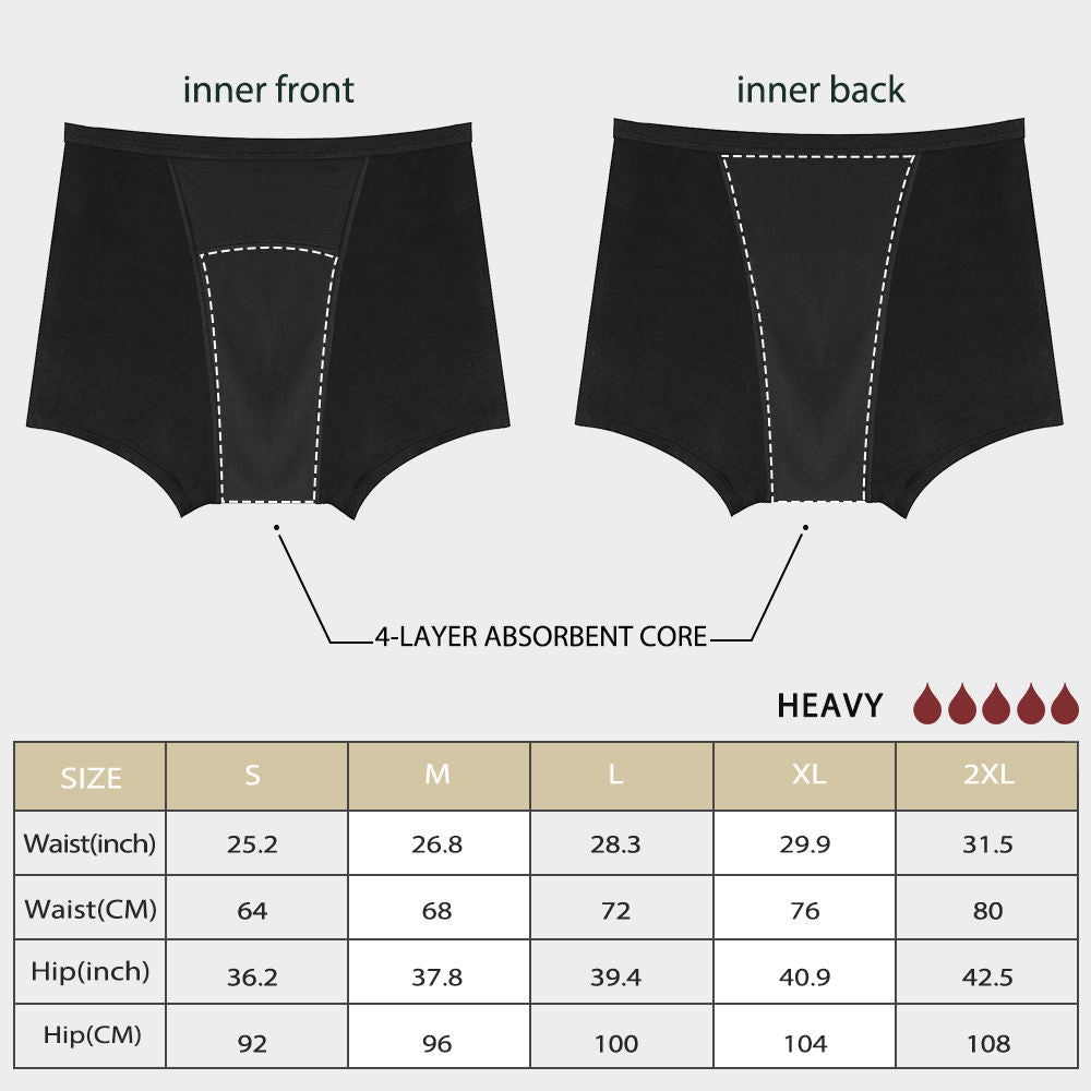 Culotte Menstruelle Taille Haute Flux Abondant (25-40 ml) – Glow