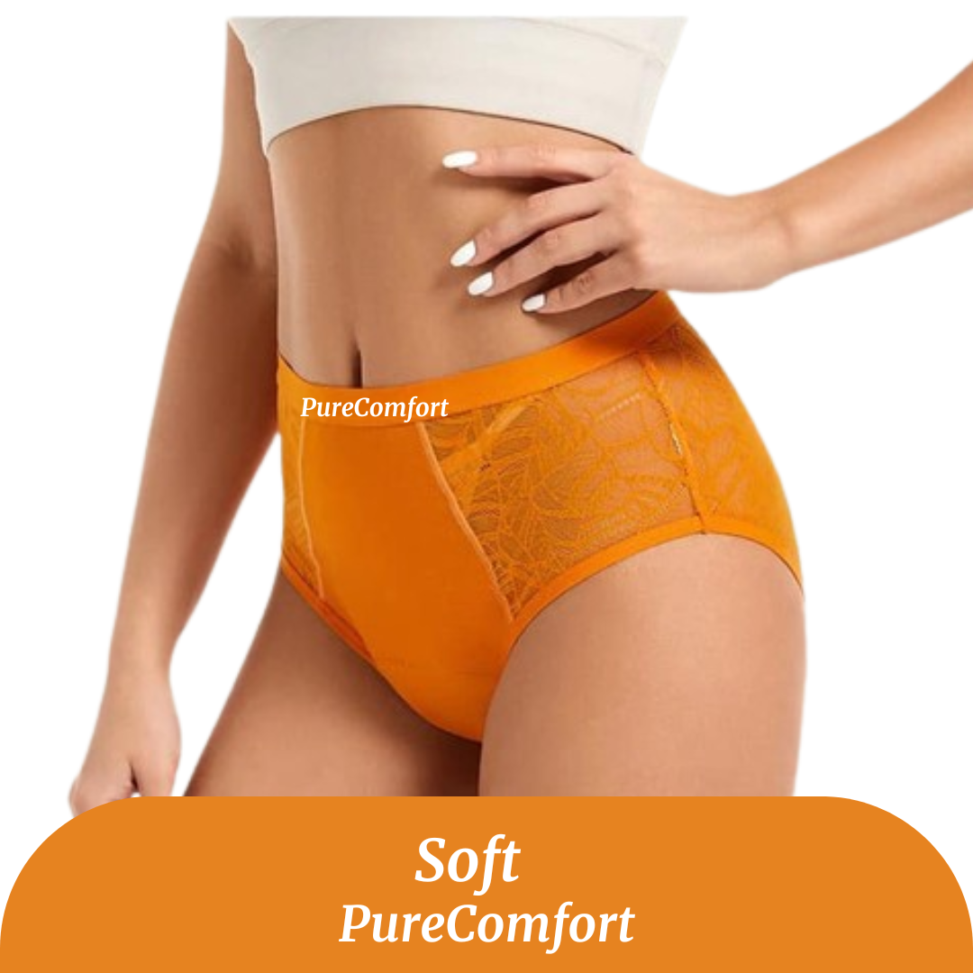 Culotte Menstruelle Taille Haute Flux Léger à Modéré (20-30 ml) - Soft