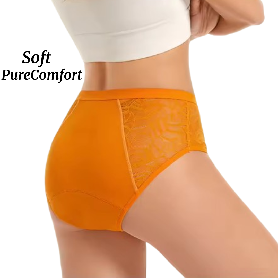Culotte Menstruelle Taille Haute Flux Léger à Modéré (20-30 ml) - Soft