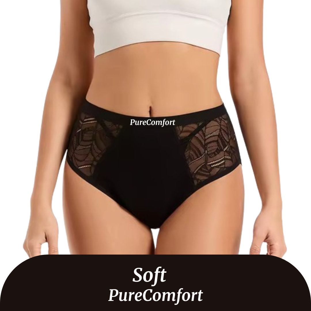 Culotte Menstruelle Taille Haute Flux Léger à Modéré (20-30 ml) - Soft