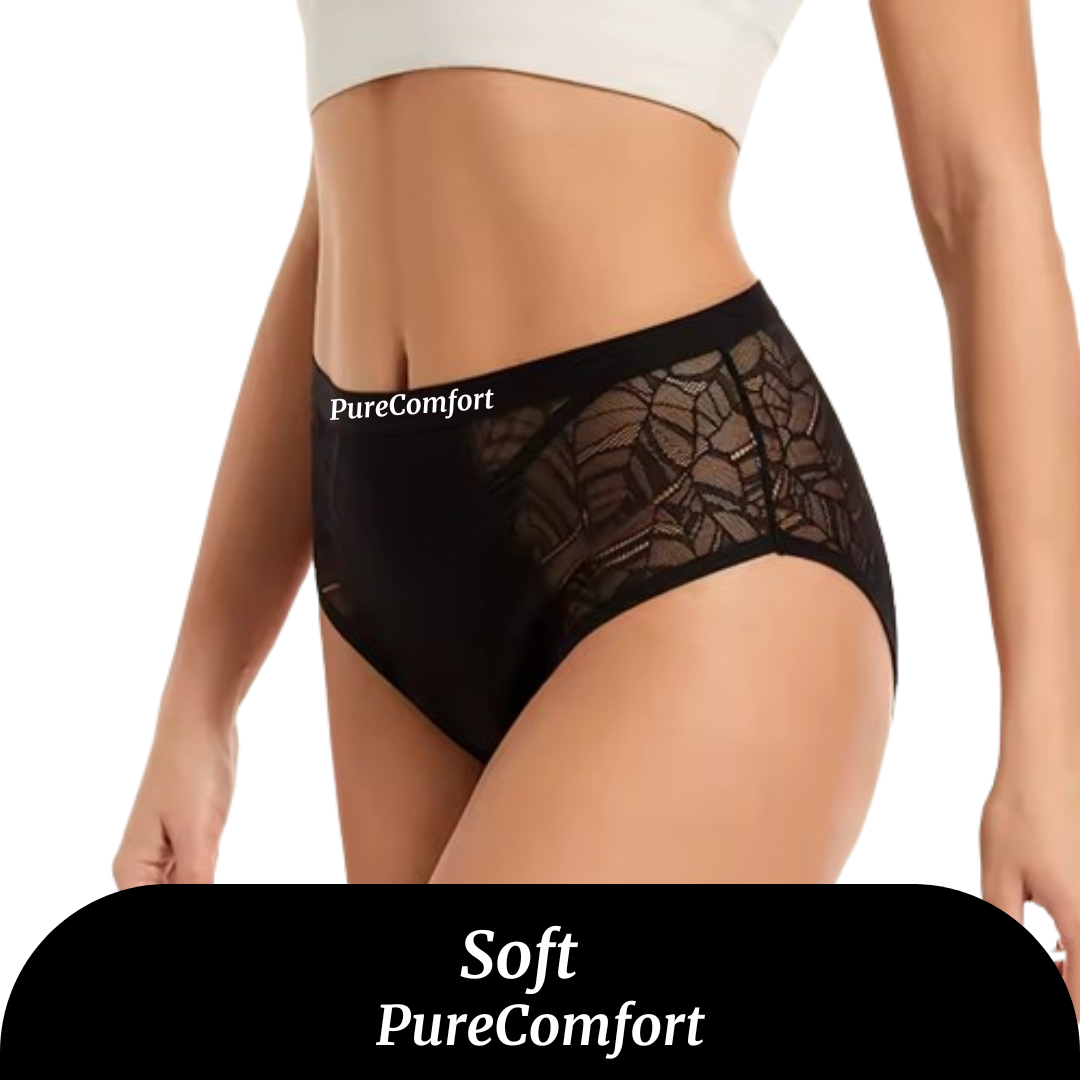 Culotte Menstruelle Taille Haute Flux Léger à Modéré (20-30 ml) - Soft