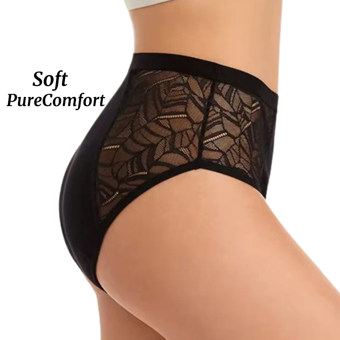 Culotte Menstruelle Taille Haute Flux Léger à Modéré (20-30 ml) - Soft