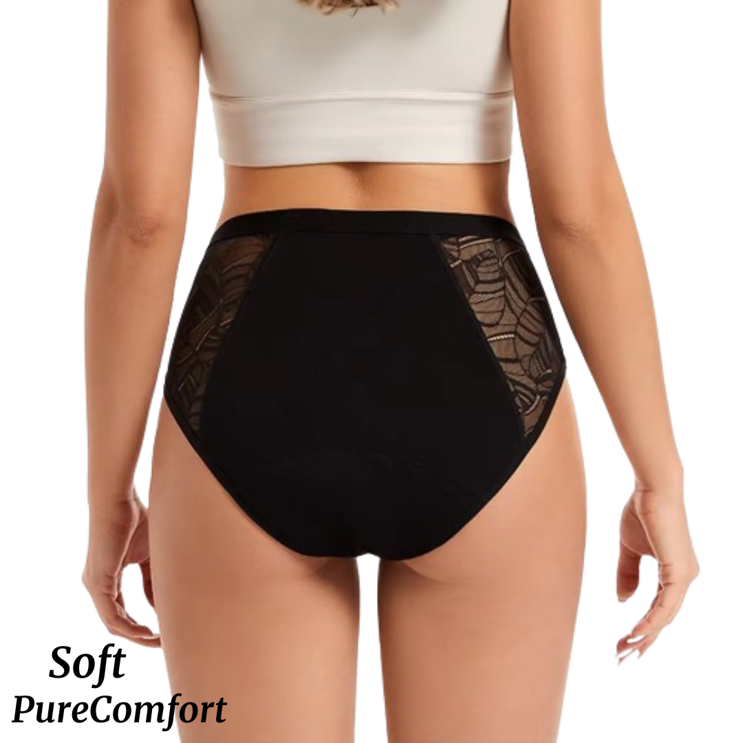 Culotte Menstruelle Taille Haute Flux Léger à Modéré (20-30 ml) - Soft
