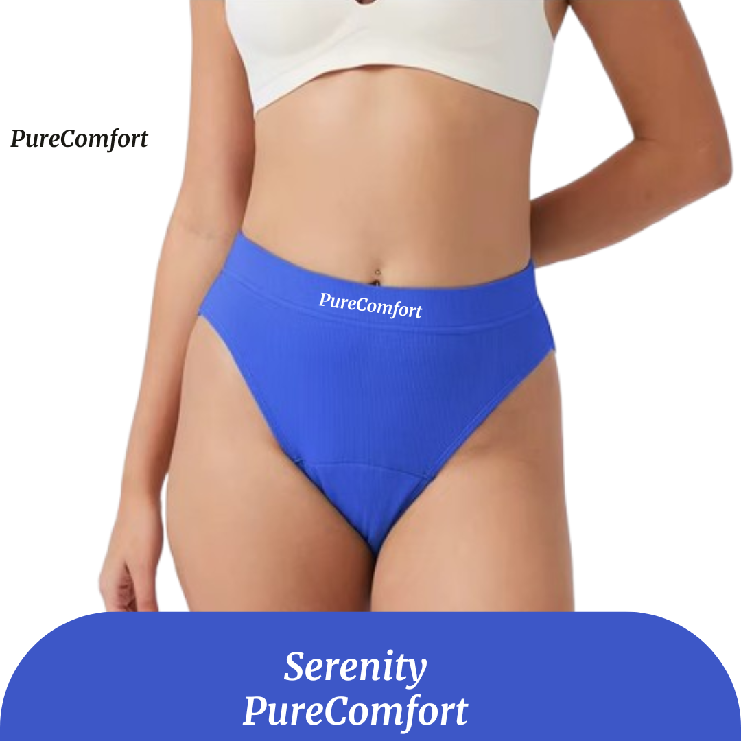 Culotte menstruelle taille haute Serenity – flux léger à modéré (20-30ml)
