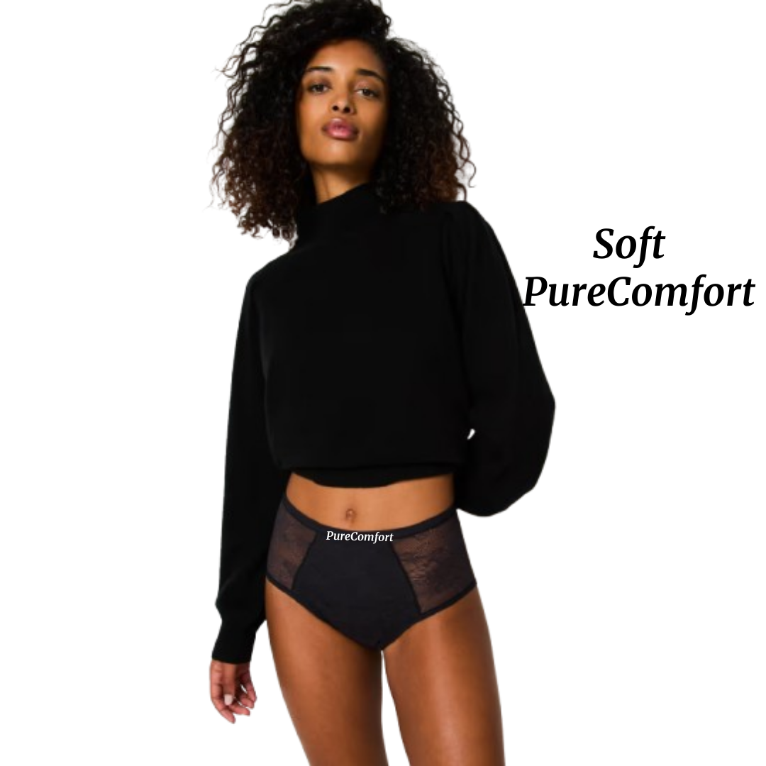 Culotte Menstruelle Taille Haute Flux Léger à Modéré (20-30 ml) - Soft