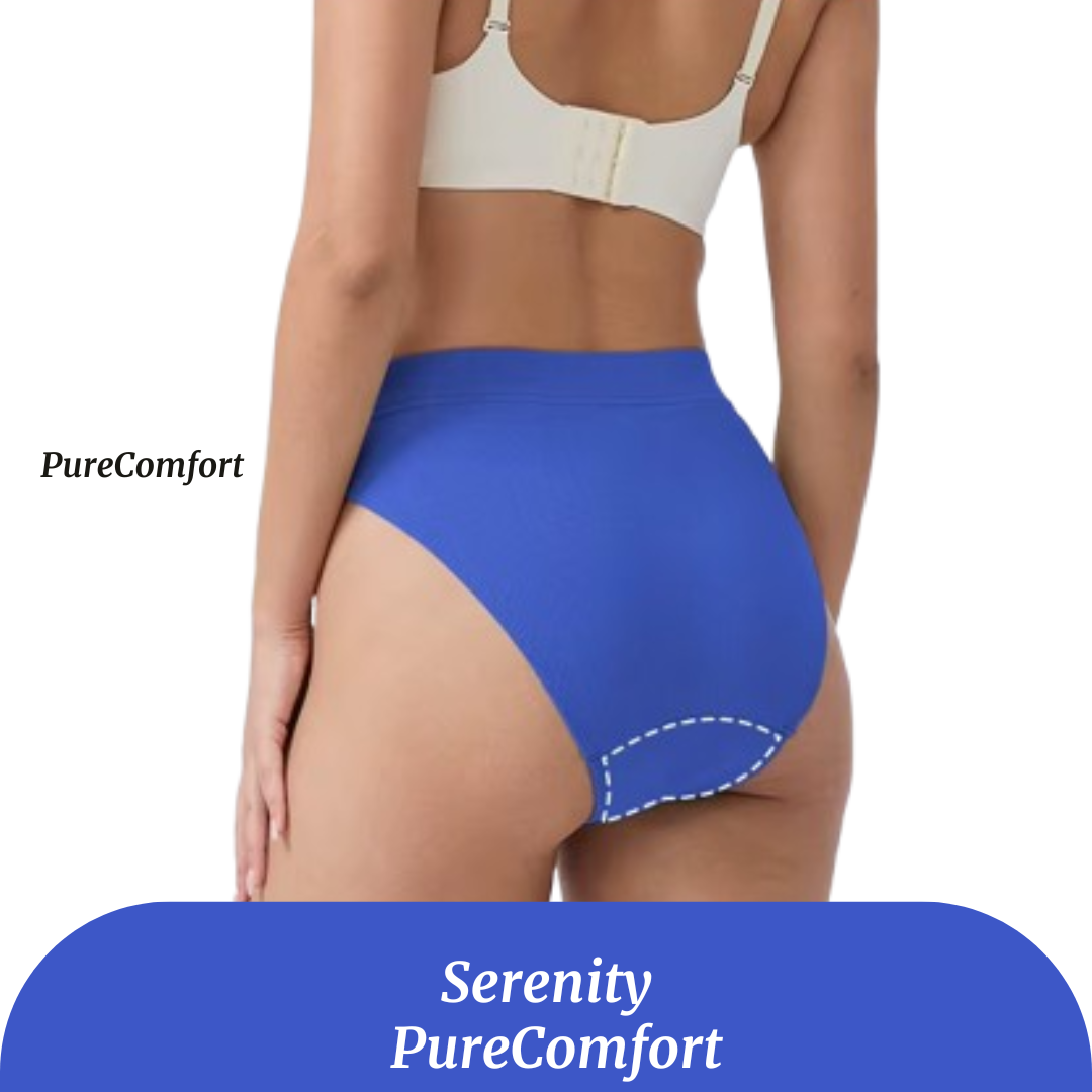 Culotte menstruelle taille haute Serenity – flux léger à modéré (20-30ml)