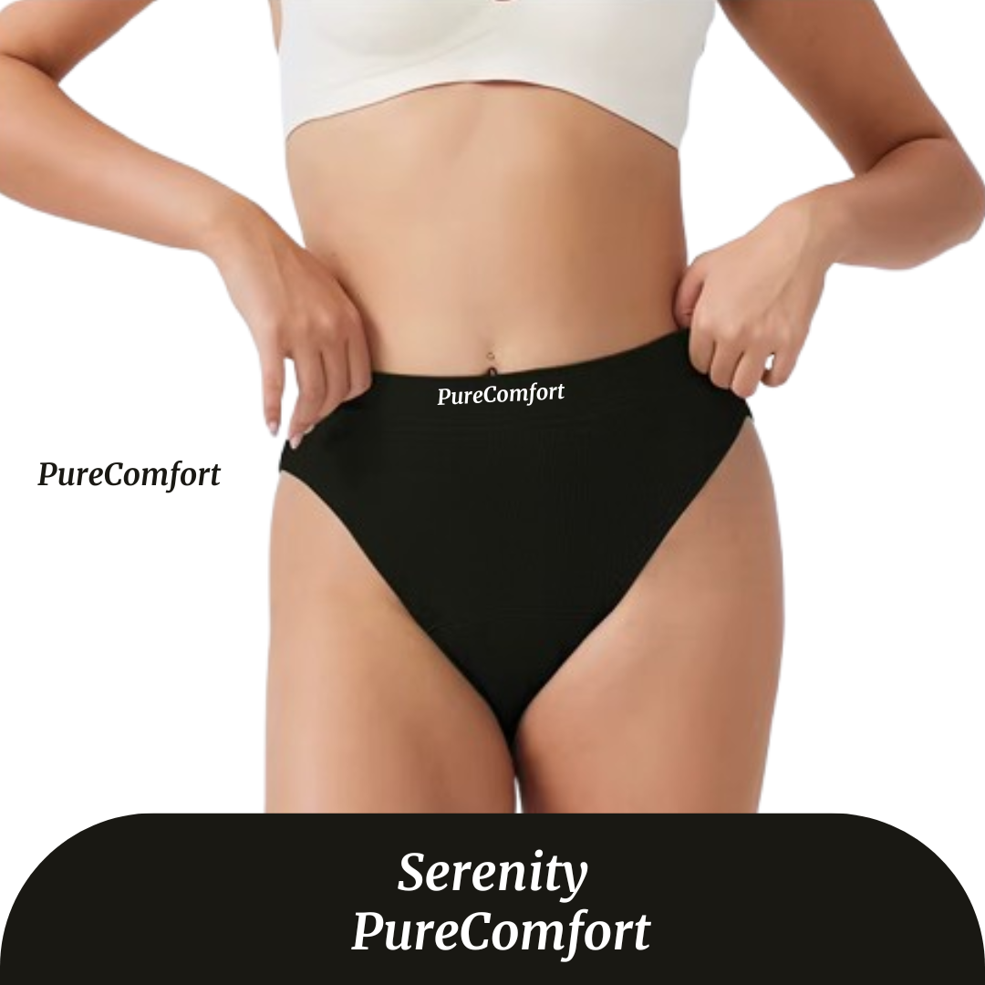 Culotte menstruelle taille haute Serenity – flux léger à modéré (20-30ml)