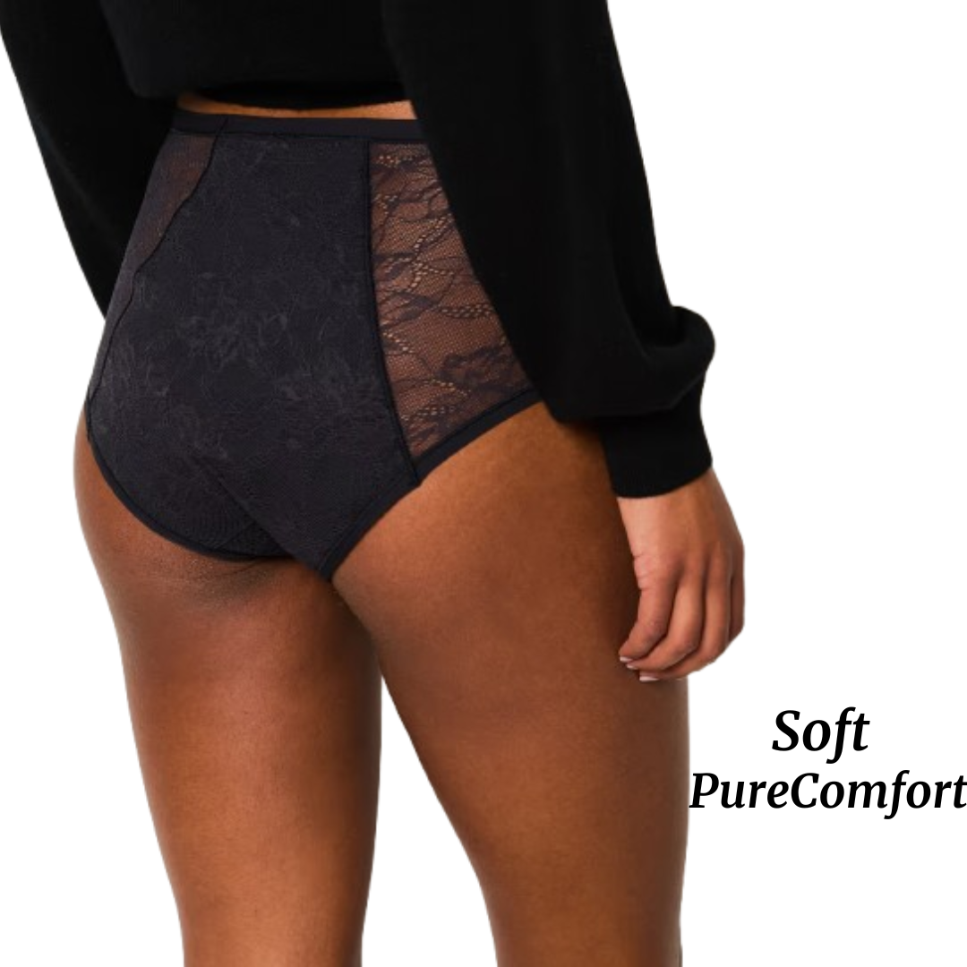 Culotte Menstruelle Taille Haute Flux Léger à Modéré (20-30 ml) - Soft