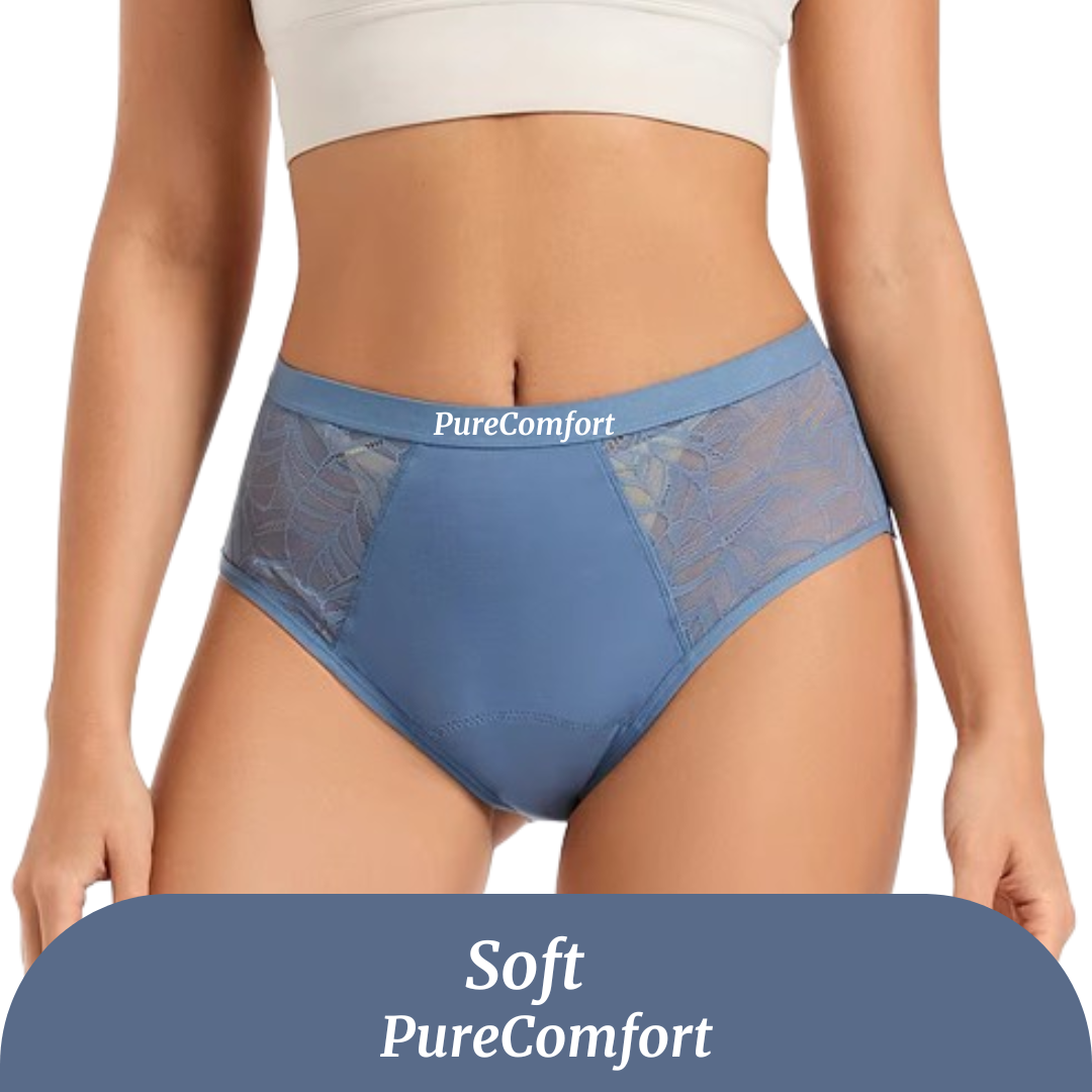 Culotte Menstruelle Taille Haute Flux Léger à Modéré (20-30 ml) - Soft