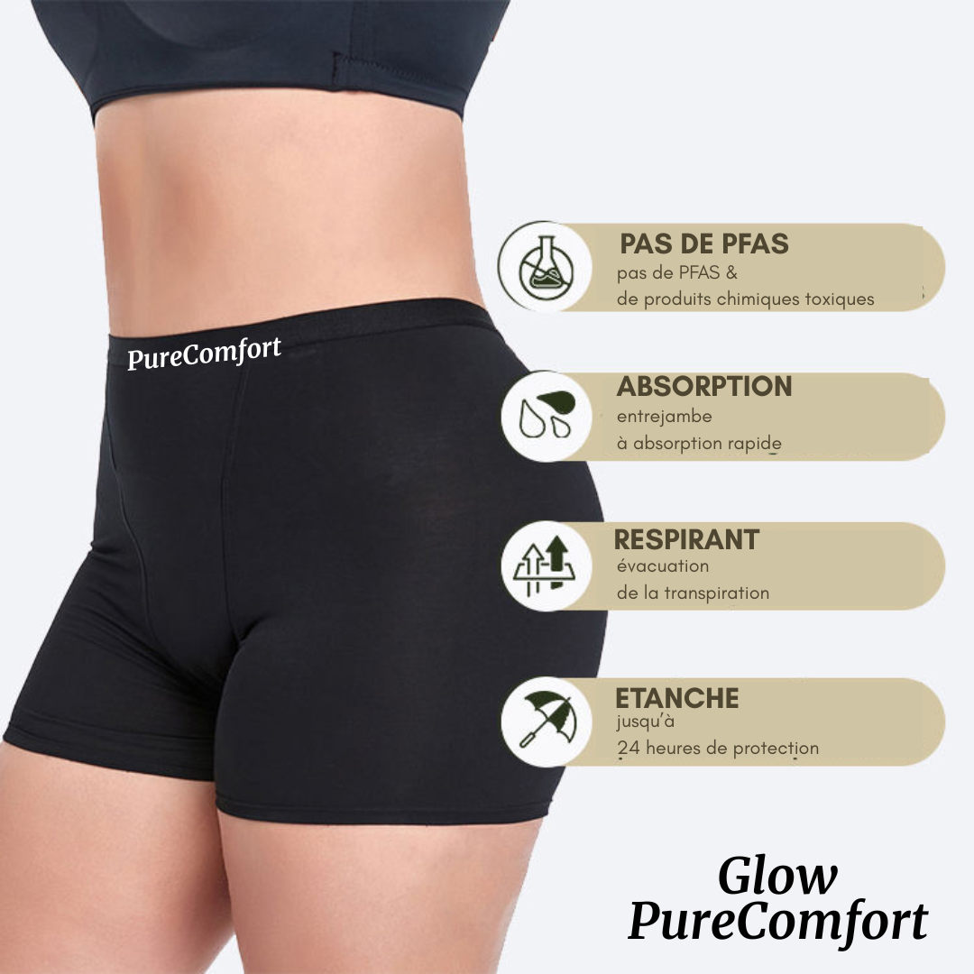 Culotte Menstruelle Taille Haute Flux Abondant (25-40 ml) – Glow