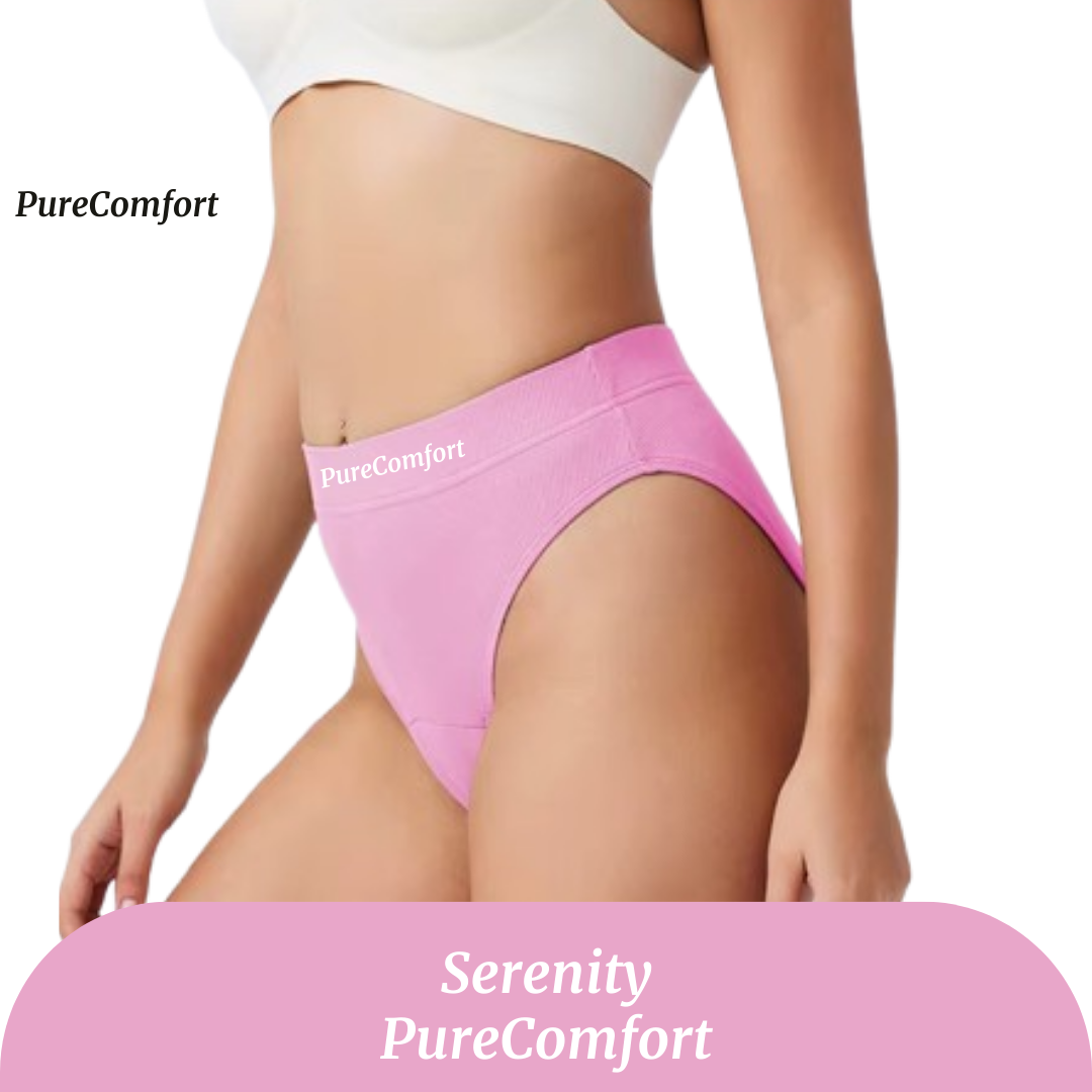 Culotte menstruelle taille haute Serenity – flux léger à modéré (20-30ml)