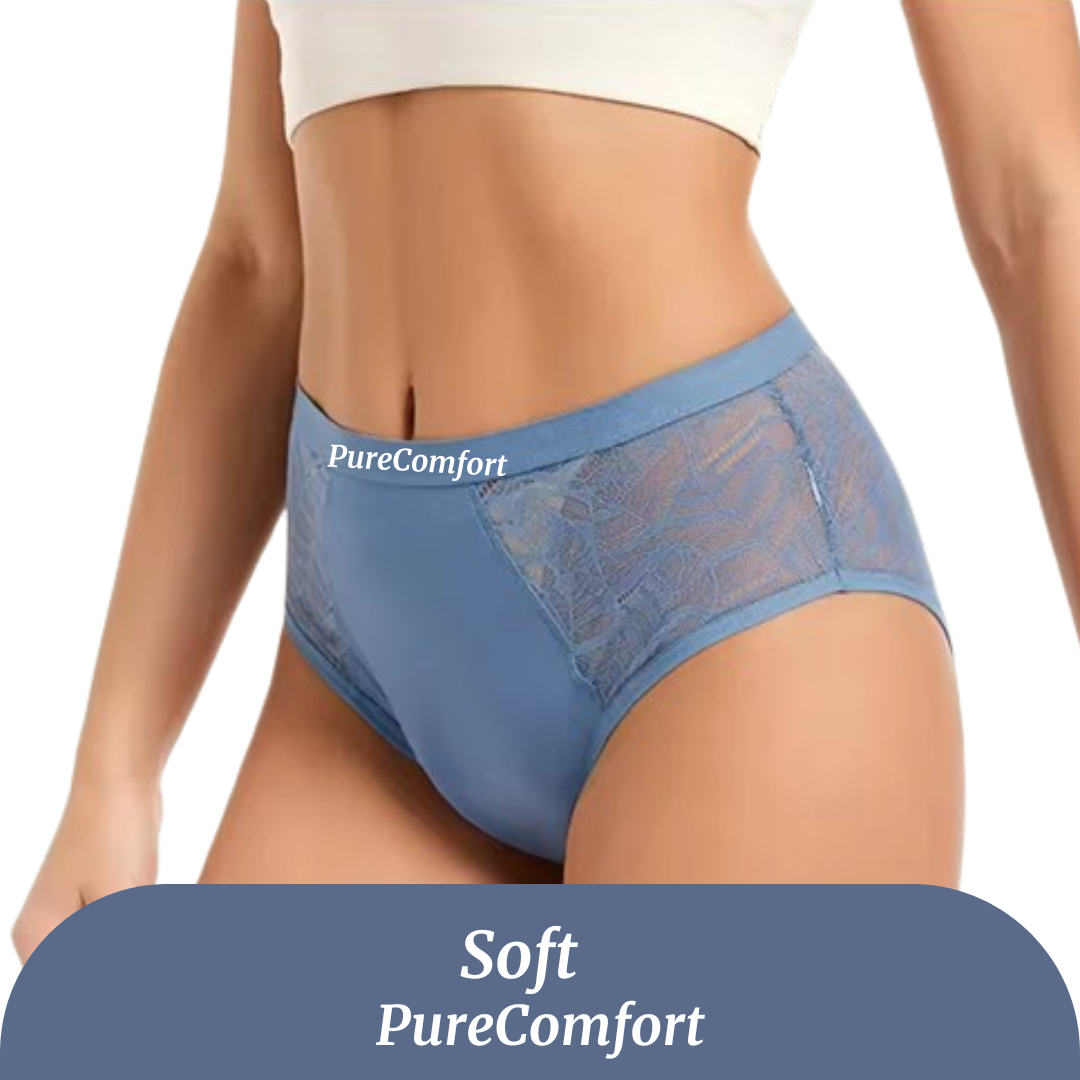 Culotte Menstruelle Taille Haute Flux Léger à Modéré (20-30 ml) - Soft