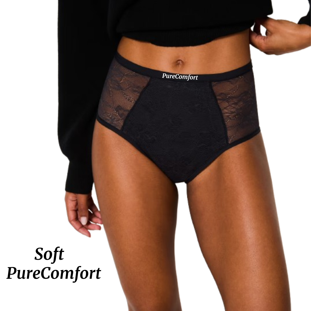 Culotte Menstruelle Taille Haute Flux Léger à Modéré (20-30 ml) - Soft